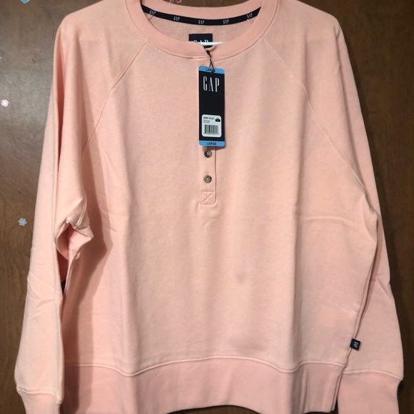 GAP Tops - Gap Women’s Pullover Henley Sweatshirt NWT